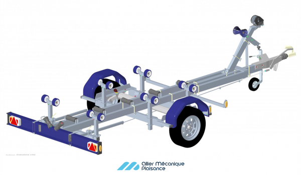 remorque pour bateau sun way SW845M16